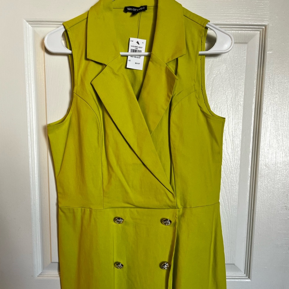 Lime green dress